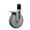 Service Caster 6'' Gray Poly Swivel 1-3/4'' Expanding Stem Caster Total Lock Brake SCC-EXTTL20S614-PPUB-134 - alternate 1